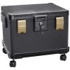 Honeywell 1108W Legal Size Waterproof 1 Hour Fire File Chest (1.06 Cu Ft.) With Wheel Cart