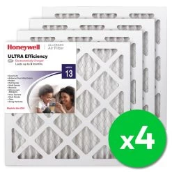 Honeywell 14x14x1 Ultra Efficiency Allergen MERV 13 Air Filter (4 Pack)