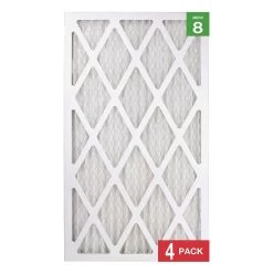 Honeywell 14x25x1 Standard Efficiency Allergen MERV 8 Air Filter (4 Pack) -Honeywell Store 14 x 25 x 1 Merv 8 4 pack air filter 3