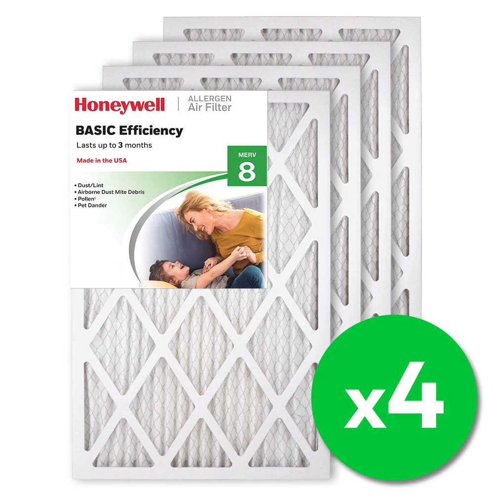 Honeywell 16x24x1 Standard Efficiency Allergen MERV 8 Air Filter (4 Pack) 2 Honeywell 16x24x1 Standard Efficiency Allergen MERV 8 Air Filter (4 Pack) - Image 2