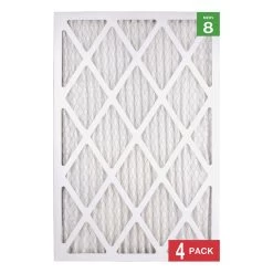 Honeywell 16x24x1 Standard Efficiency Allergen MERV 8 Air Filter (4 Pack) 7 Honeywell 16x24x1 Standard Efficiency Allergen MERV 8 Air Filter (4 Pack) -Honeywell Store 16 x 24 x 1 Merv 8 4 pack air filter 3