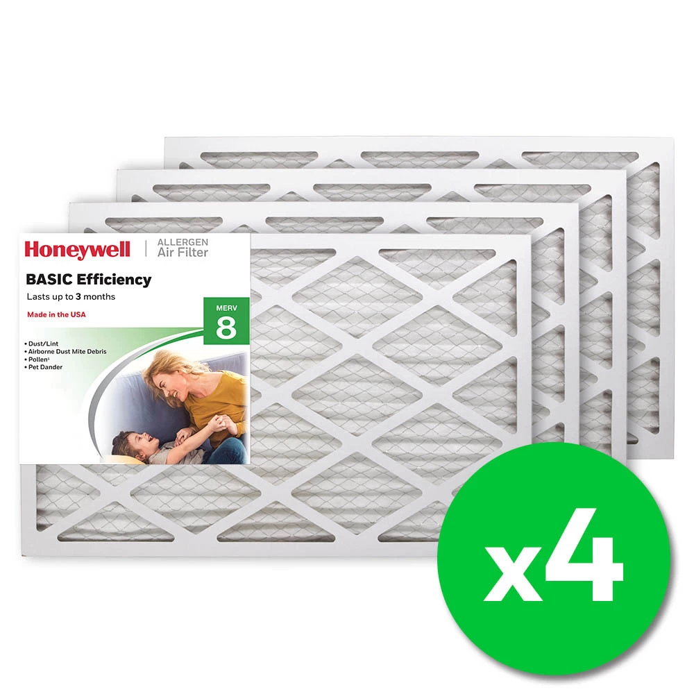 Honeywell 16x25x1 Standard Efficiency Allergen MERV 8 Air Filter (4 Pack) 2 Honeywell 16x25x1 Standard Efficiency Allergen MERV 8 Air Filter (4 Pack) - Image 2