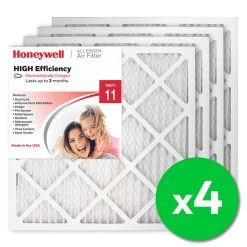 Honeywell 20x20x1 High Efficiency Allergen MERV 11 Air Filter (4 Pack) 6 Honeywell 20x20x1 High Efficiency Allergen MERV 11 Air Filter (4 Pack) -Honeywell Store 20 x 20 x 1 Merv 11 4 pack air filter 2