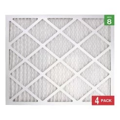 Honeywell 20x24x1 Standard Efficiency Allergen MERV 8 Air Filter (4 Pack) -Honeywell Store 20 x 24 x 1 Merv 8 4 pack air filter 3