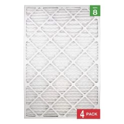 Honeywell 20x30x1 Standard Efficiency Allergen MERV 8 Air Filter (4 Pack) -Honeywell Store 20 x 30 x 1 Merv 8 4 pack air filter 3