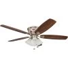 Honeywell Glen Alden Indoor Ceiling Fan, Brushed Nickel, 52-Inch - 50182