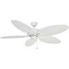 Honeywell Duvall Indoor And Outdoor Ceiling Fan, White, 52-Inch - 50206