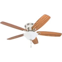 Honeywell Glen Alden Indoor Ceiling Fan, Brushed Nickel, 52-Inch - 50519-03 -Honeywell Store 50519 03 honeywell fan 5