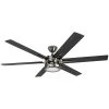 Honeywell Kaliza Indoor Ceiling Fan, Gun Metal, 56-Inch - 51035