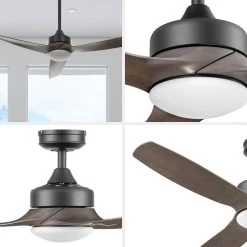 Honeywell Lynton Indoor And Outdoor Ceiling Fan, Brown/Black, 52-Inch - 51853-01 -Honeywell Store 51853 honeywell ceiling fan 6