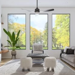 Honeywell Lynton Indoor And Outdoor Ceiling Fan, Black, 52-Inch - 51854-01 -Honeywell Store 51854 honeywell ceiling fan 8