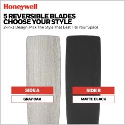 Honeywell Carnegie Indoor Ceiling Fan, Matte Black, 52-Inch - 51855-01 -Honeywell Store 51855 honeywell ceiling fan 2