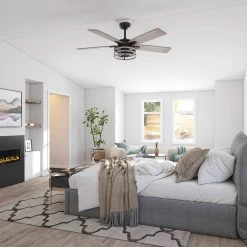 Honeywell Carnegie Indoor Ceiling Fan, Matte Black, 52-Inch - 51855-01 -Honeywell Store 51855 honeywell ceiling fan 6