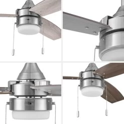 Honeywell Berryhill Indoor Ceiling Fan, Brushed Nickel, 48-Inch - 51857-01 -Honeywell Store 51857 honeywell ceiling fan 4