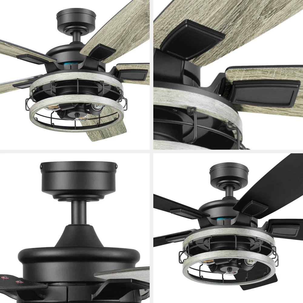 Honeywell Carnegie Indoor Ceiling Fan, Matte Black, 52-Inch - 51863-01 5 Honeywell Carnegie Indoor Ceiling Fan, Matte Black, 52-Inch - 51863-01 - Image 5