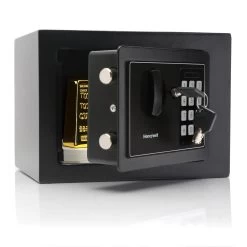 Honeywell 5605 Compact Steel Digital Security Box (.15 Cu Ft.) -Honeywell Store 5605 honeywell compact steel digital security box black 2