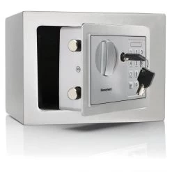 Honeywell 5605W Compact Steel Digital Security Box - White (.15 Cu Ft.) -Honeywell Store 5605w honeywell compact steel digital security box white 2