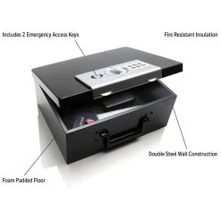 Honeywell 6108 Digital Steel Security Box With Fire Resistant Insulation (.27 Cu Ft.) -Honeywell Store 6108 fire resistant digital steel security box 2