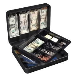 Honeywell 6113 Deluxe Steel Cash Box (5 Bill/8 Coin Slots) -Honeywell Store 6113 2