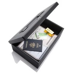 Honeywell 6124 Fire Resistant Steel Security Box With Carry Handle (0.16 Cu. Ft.) -Honeywell Store 6124 2