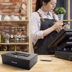 Honeywell 6124 Fire Resistant Steel Security Box With Carry Handle (0.16 Cu. Ft.) -Honeywell Store 6124 6