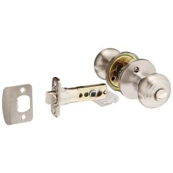 Honeywell Classic Privacy Door Knob, Satin Nickel, 8101302 -Honeywell Store 8101302 3