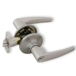 Honeywell Straight Entry Door Lever, Satin Nickel, 8104301 -Honeywell Store 8104301 2