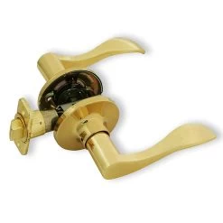 Honeywell Wave Passage Door Lever, Polished Brass, 8106003 6 Honeywell Wave Passage Door Lever, Polished Brass, 8106003 -Honeywell Store 8106003 2