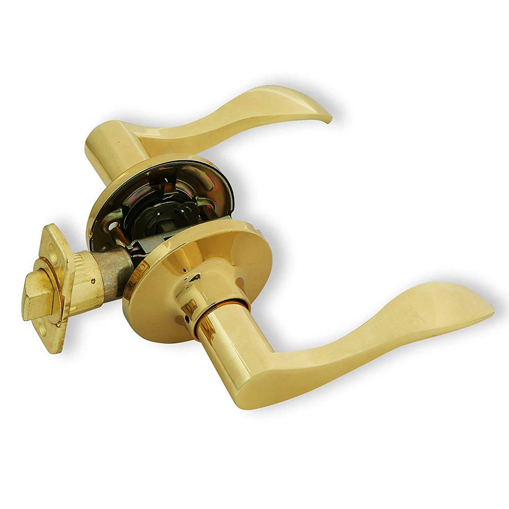 Honeywell Wave Passage Door Lever, Polished Brass, 8106003 3 Honeywell Wave Passage Door Lever, Polished Brass, 8106003 - Image 3