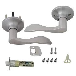 Honeywell Wave Passage Door Lever, Satin Nickel, 8106303 -Honeywell Store 8106303 3