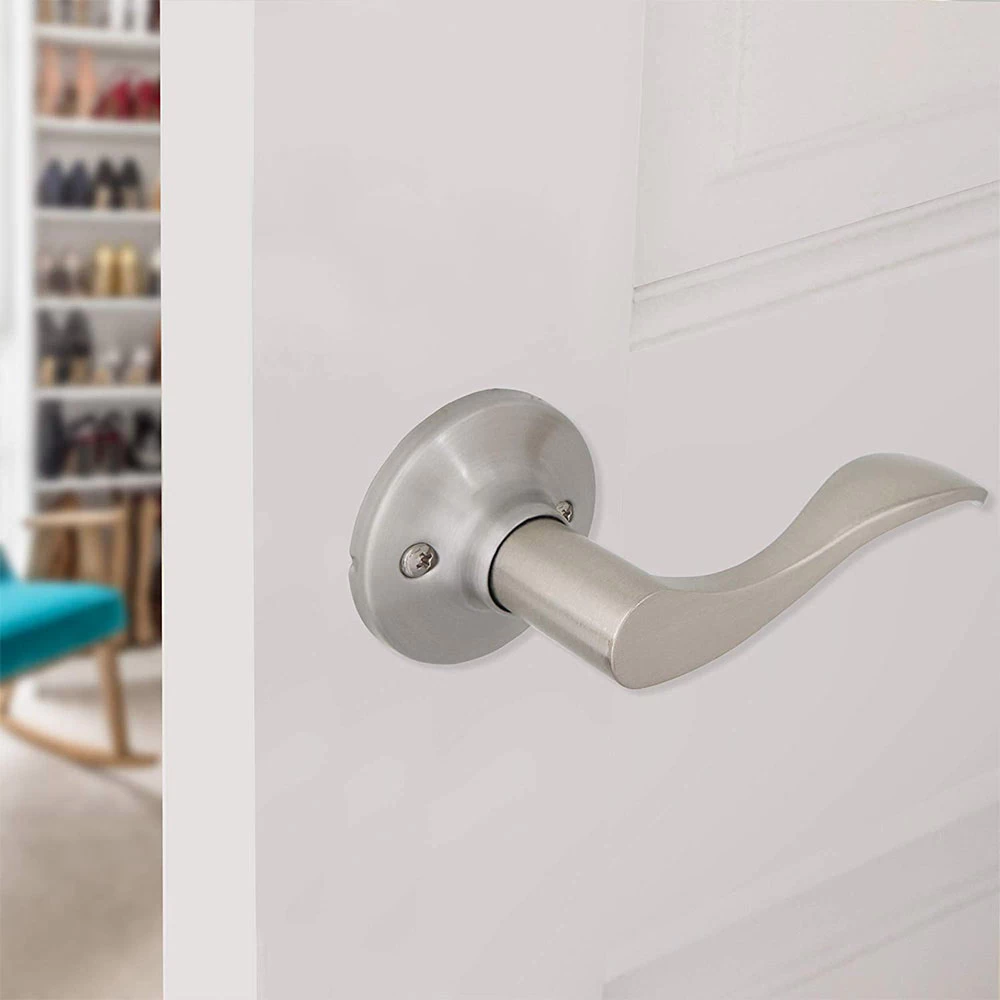 Honeywell Wave Door Lever Right Dummy, Satin Nickel, 8106304R 2 Honeywell Wave Door Lever Right Dummy, Satin Nickel, 8106304R - Image 2