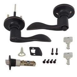 Honeywell Wave Entry Door Lever, Oil Rubbed Bronze, 8106401 -Honeywell Store 8106401 3