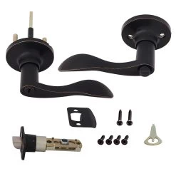 Honeywell Wave Privacy Door Lever, Oil Rubbed Bronze, 8106402 -Honeywell Store 8106402 2