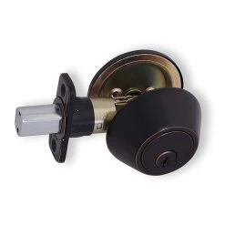 Honeywell Single Cylinder Deadbolt, Oil Rubbed Bronze, 8111409 -Honeywell Store 8111409 2