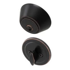 Honeywell Single Cylinder Deadbolt, Oil Rubbed Bronze, 8111409