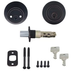Honeywell Double Cylinder Deadbolt, Oil Rubbed Bronze, 8112409 -Honeywell Store 8112409 2