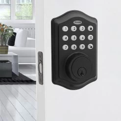 Honeywell Electronic Entry Deadbolt Door Lock, Matte Black, 8712509 6 Honeywell Electronic Entry Deadbolt Door Lock, Matte Black, 8712509 -Honeywell Store 8712509 electronic entry deadbolt door lock matte black 2