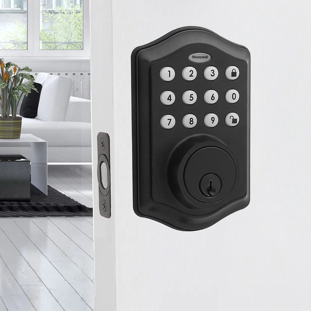 Honeywell Electronic Entry Deadbolt Door Lock, Matte Black, 8712509 3 Honeywell Electronic Entry Deadbolt Door Lock, Matte Black, 8712509 - Image 3