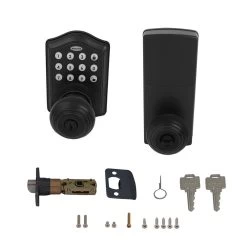 Honeywell Electronic Entry Knob Door Lock, Matte Black, 8732501 -Honeywell Store 8732501 electronic entry knob door lock matte black 4