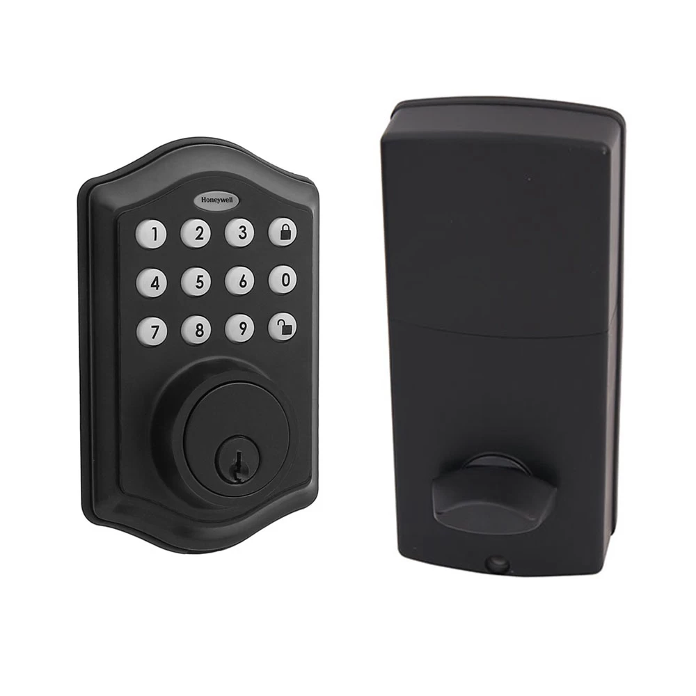 Honeywell Digital Deadbolt With Passage Knob, Matte Black, 8732505 2 Honeywell Digital Deadbolt With Passage Knob, Matte Black, 8732505 - Image 2
