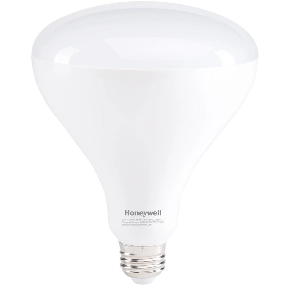 Honeywell 15W, 75W Equivalent, BR40 Dimmable LED Bulb Set, B407527HB110 1 Honeywell 15W, 75W Equivalent, BR40 Dimmable LED Bulb Set, B407527HB110