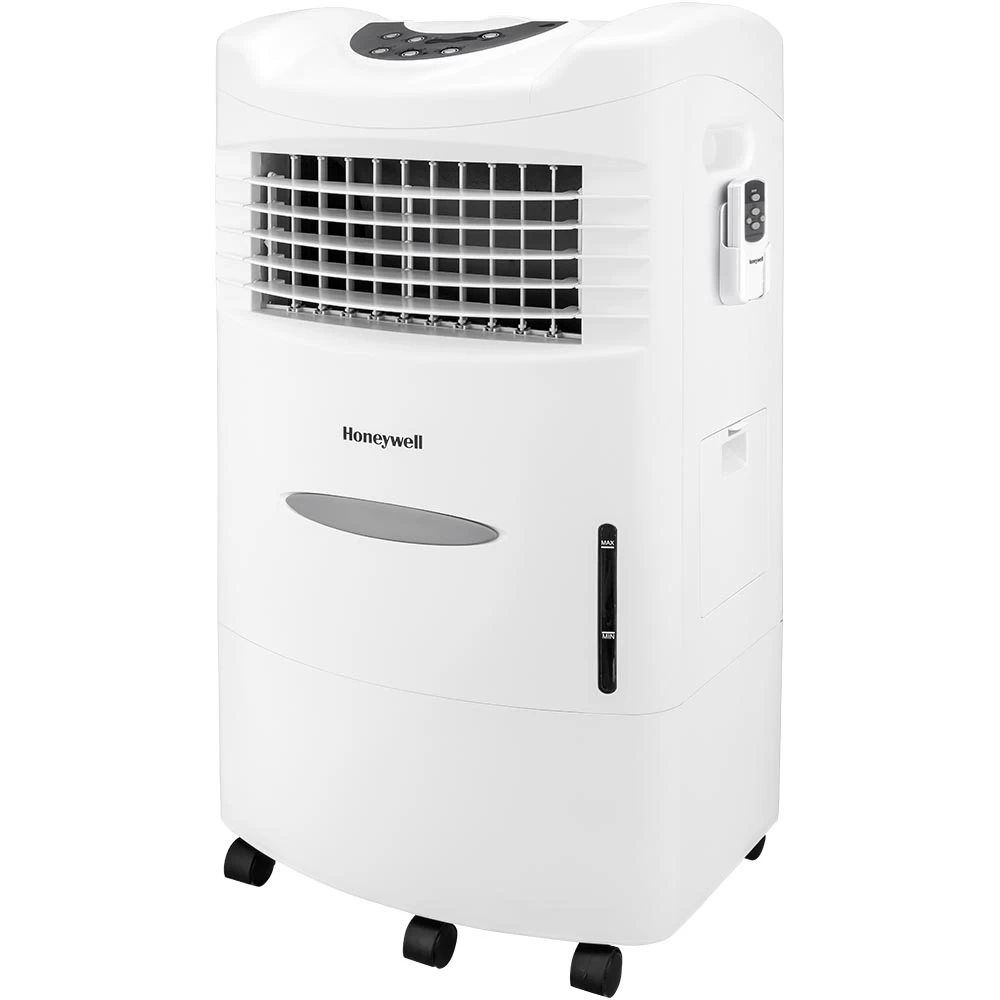 Honeywell CL201AEW Evaporative Air Cooler With Remote Control, 470 CFM - 5.3 Gallon Tank (White) 2 Honeywell CL201AEW Evaporative Air Cooler With Remote Control, 470 CFM - 5.3 Gallon Tank (White) - Image 2
