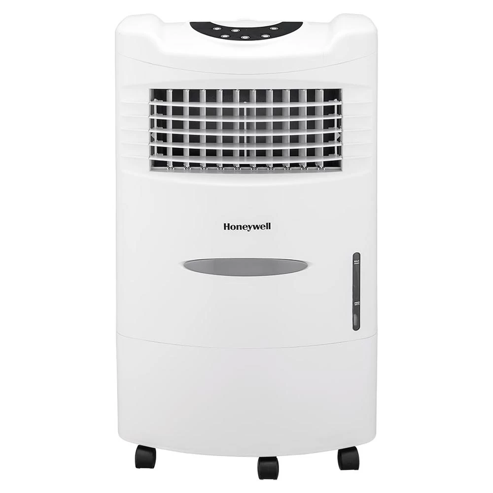 Honeywell CL201AEW Evaporative Air Cooler With Remote Control, 470 CFM - 5.3 Gallon Tank (White) 1 Honeywell CL201AEW Evaporative Air Cooler With Remote Control, 470 CFM - 5.3 Gallon Tank (White)