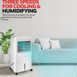 Honeywell CL202PEU Indoor Portable Evaporative Air Cooler, Humidifier, And Fan, 700 CFM Swamp Cooler - 4.75 Gallon Tank (White) 15 Honeywell CL202PEU Indoor Portable Evaporative Air Cooler, Humidifier, And Fan, 700 CFM Swamp Cooler - 4.75 Gallon Tank (White) -Honeywell Store cl202peu honeywell indoor evaporative air cooler 6