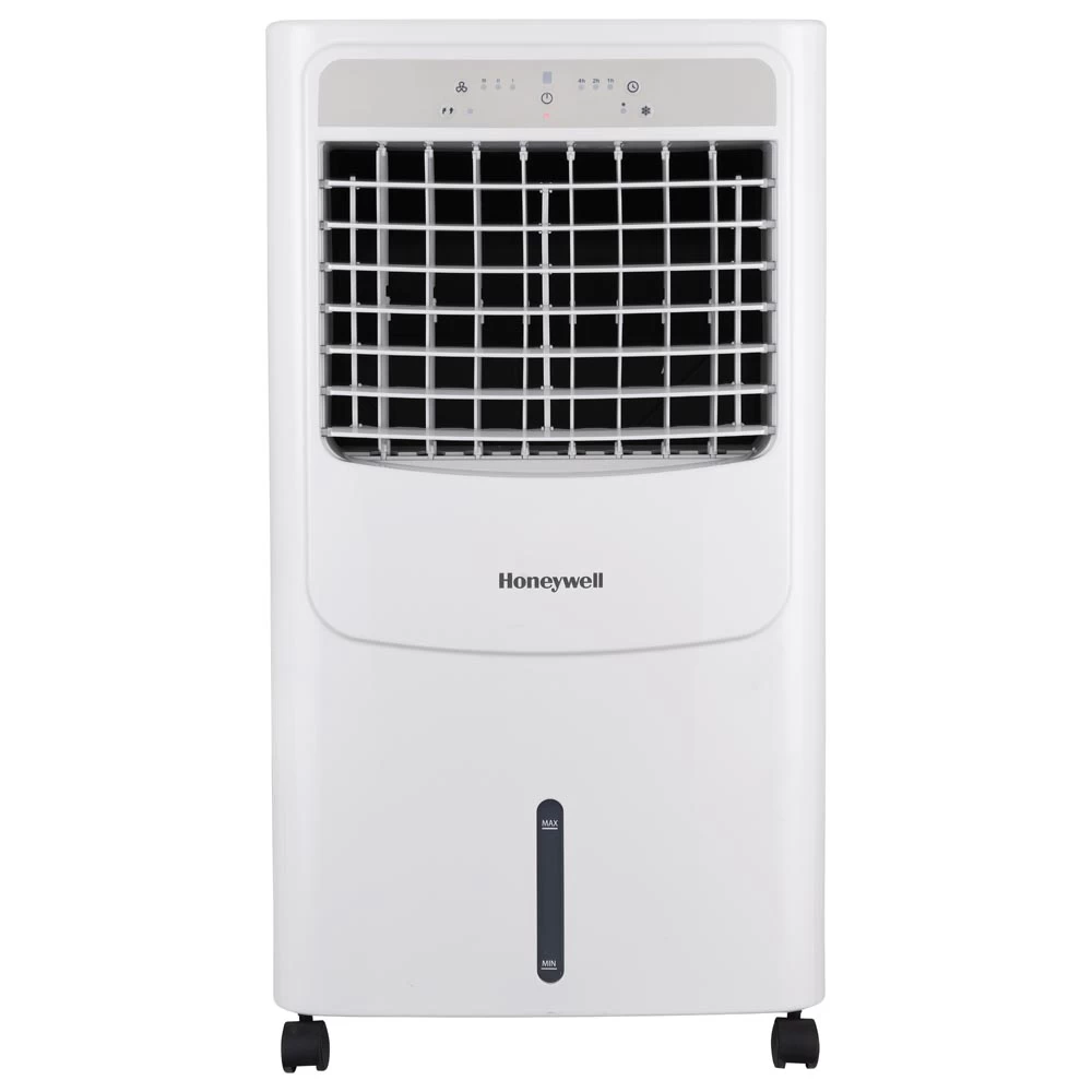 Honeywell CL202PEU Indoor Portable Evaporative Air Cooler, Humidifier, And Fan, 700 CFM Swamp Cooler - 4.75 Gallon Tank (White) 1 Honeywell CL202PEU Indoor Portable Evaporative Air Cooler, Humidifier, And Fan, 700 CFM Swamp Cooler - 4.75 Gallon Tank (White)