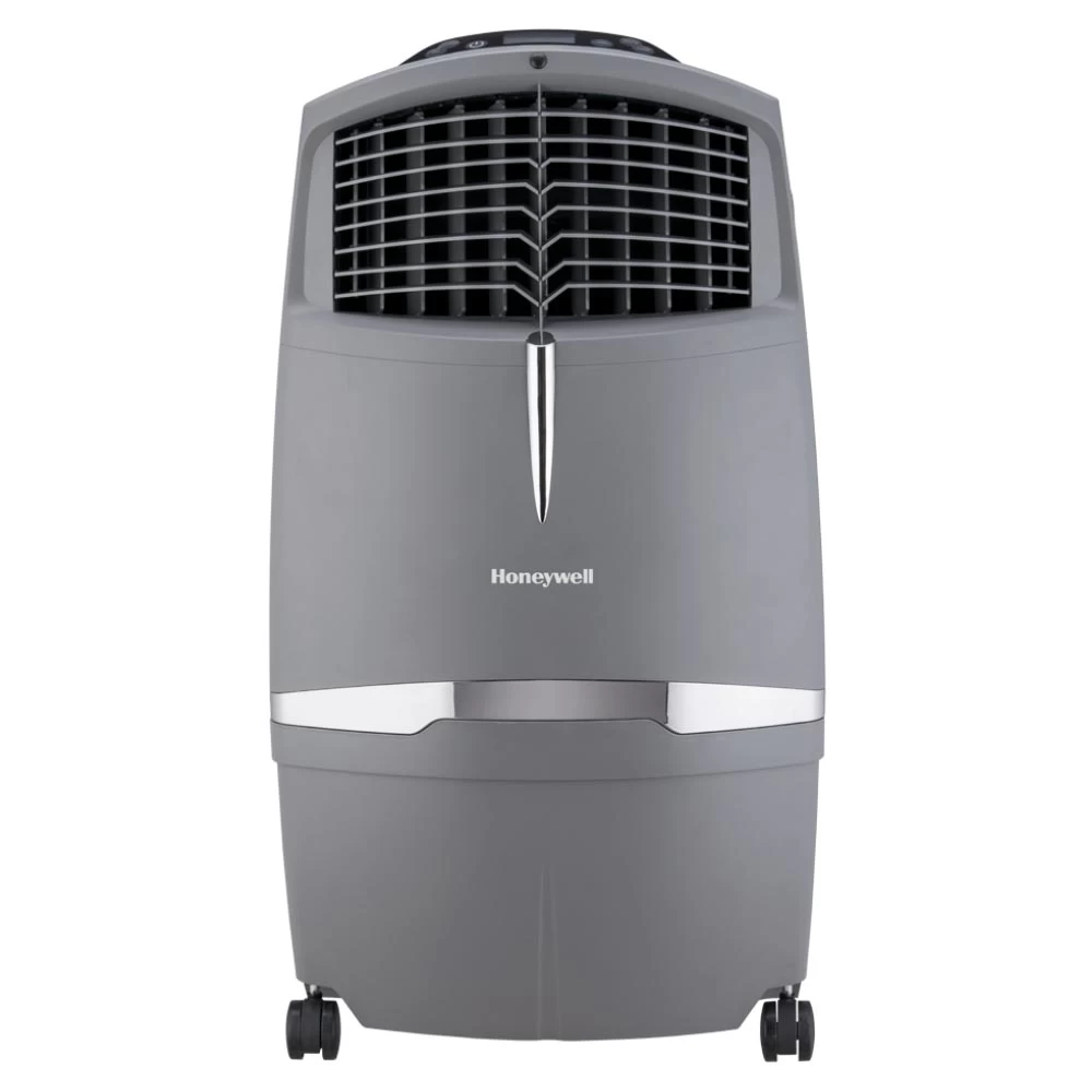 Honeywell CL30XC Indoor Portable Evaporative Air Cooler, Fan And Humidifier With Ice Compartment, 806 CFM - 7.9 Gallon Tank (Gray) 1 Honeywell CL30XC Indoor Portable Evaporative Air Cooler, Fan And Humidifier With Ice Compartment, 806 CFM - 7.9 Gallon Tank (Gray)