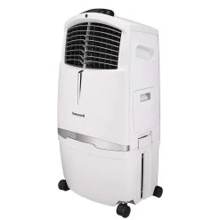 Honeywell CL30XCWW Indoor Portable Evaporative Air Cooler, Fan And Humidifier With Ice Compartment, 806 CFM - 7.9 Gallon Tank (White)