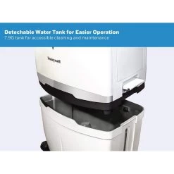 Honeywell CL30XCWW Indoor Portable Evaporative Air Cooler, Fan And Humidifier With Ice Compartment, 806 CFM - 7.9 Gallon Tank (White) -Honeywell Store cl30xcww evaporative air cooler for indoor and outdoor use 30 liter white 3