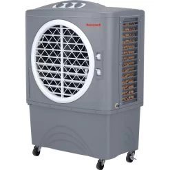 Honeywell CO48PM Evaporative Air Cooler For Indoor, Outdoor And Commercial Use, 1062 CFM - 10.6 Gallon Tank (Gray)