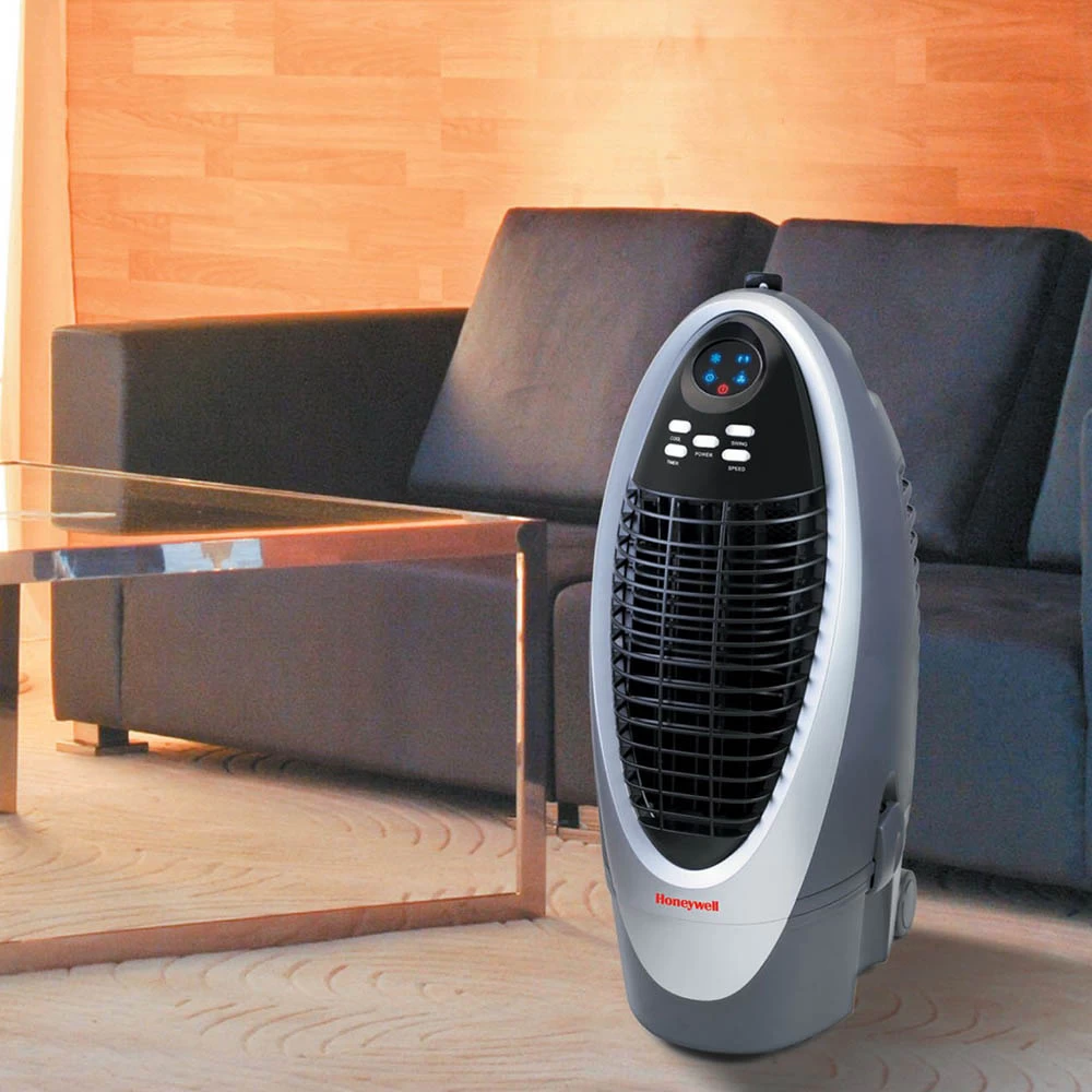 Honeywell CS10XE Evaporative Air Cooler For Indoor Use, 300 CFM - 2.6 Gallon Tank (White-Gray) 4 Honeywell CS10XE Evaporative Air Cooler For Indoor Use, 300 CFM - 2.6 Gallon Tank (White-Gray) - Image 4